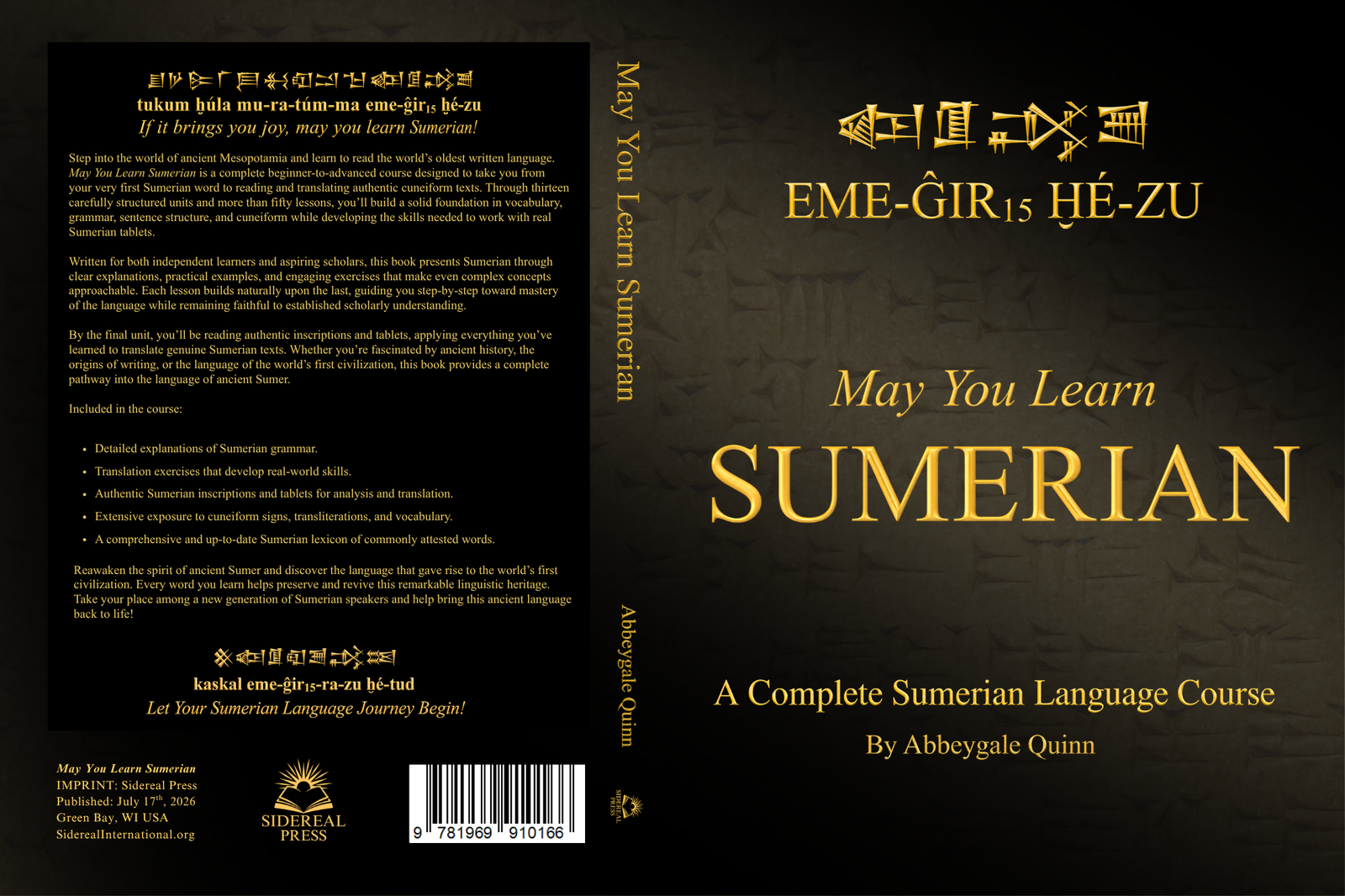 PREORDER: May You Learn Sumerian: A Complete Sumerian Language Course (Textbook)