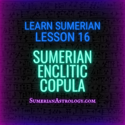 Sumerian Enclitic Copula to be learn sumerian language online how to read cuneiform speak sumerian