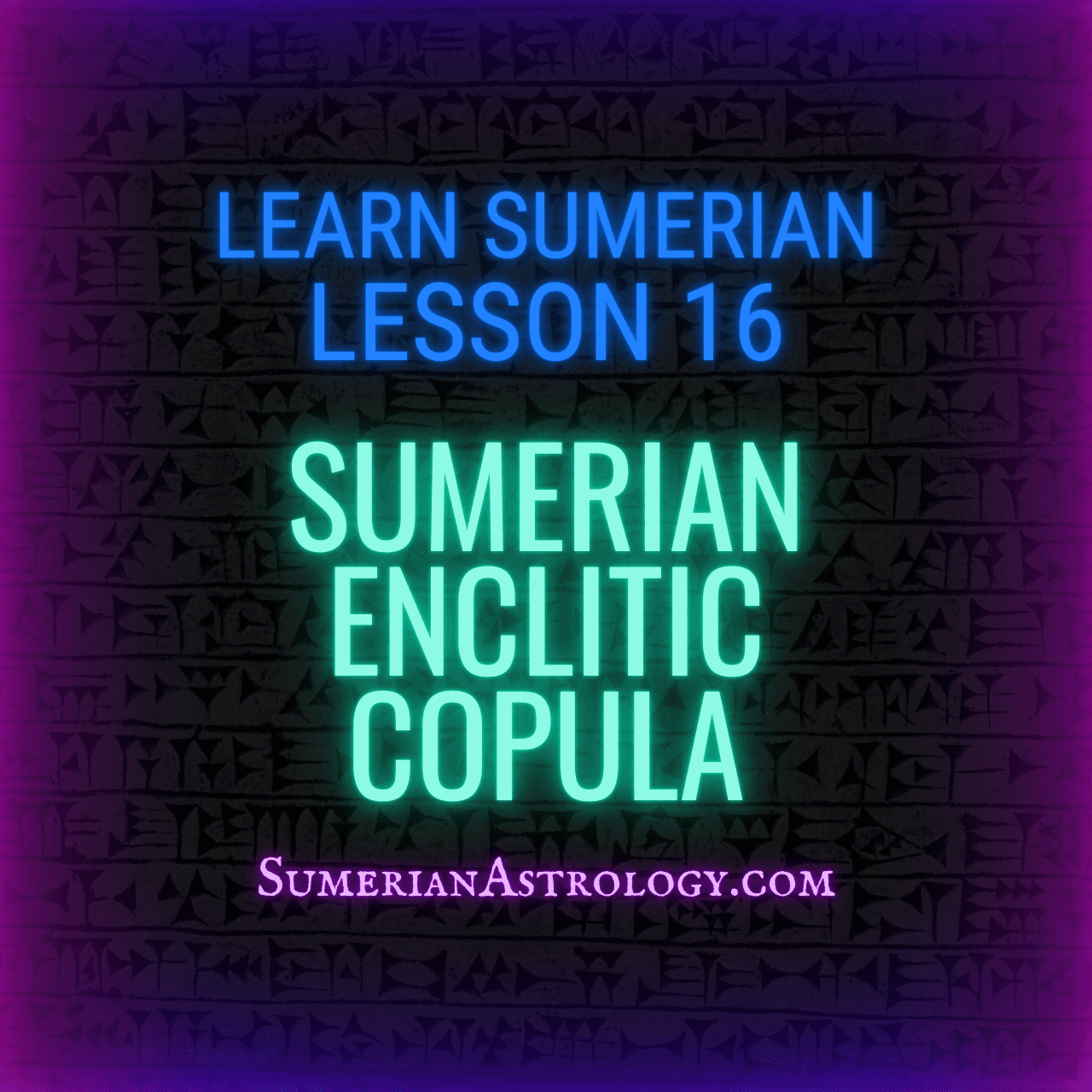 Sumerian Enclitic Copula 