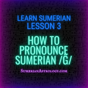 pronounce Sumerian ĝ