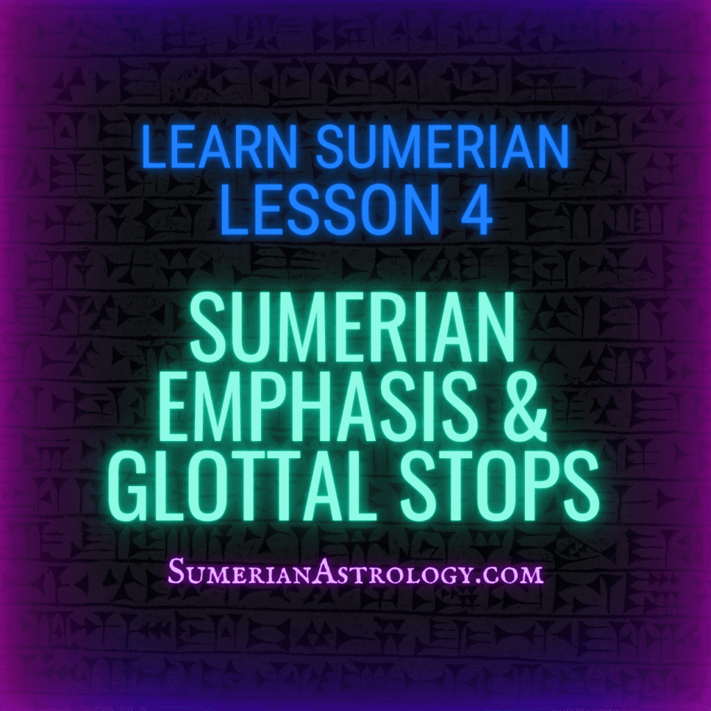 sumerian glottal stops sumerian word emphasis sumerian emphasis and stops learn sumerian online free sumerian language lessons