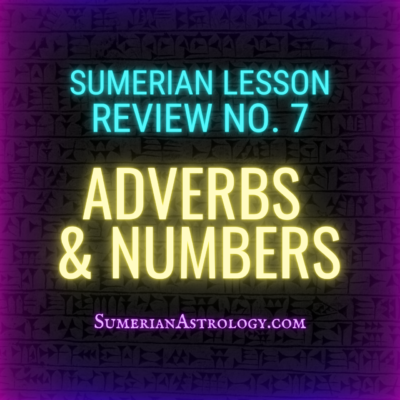 sumerian adverbs sumerian numbers sumerian numerals online sumerian language lessons