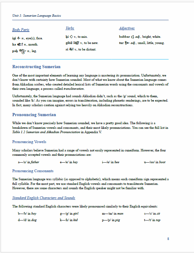 PREORDER: May You Learn Sumerian: A Complete Sumerian Language Course (Textbook) - Image 5