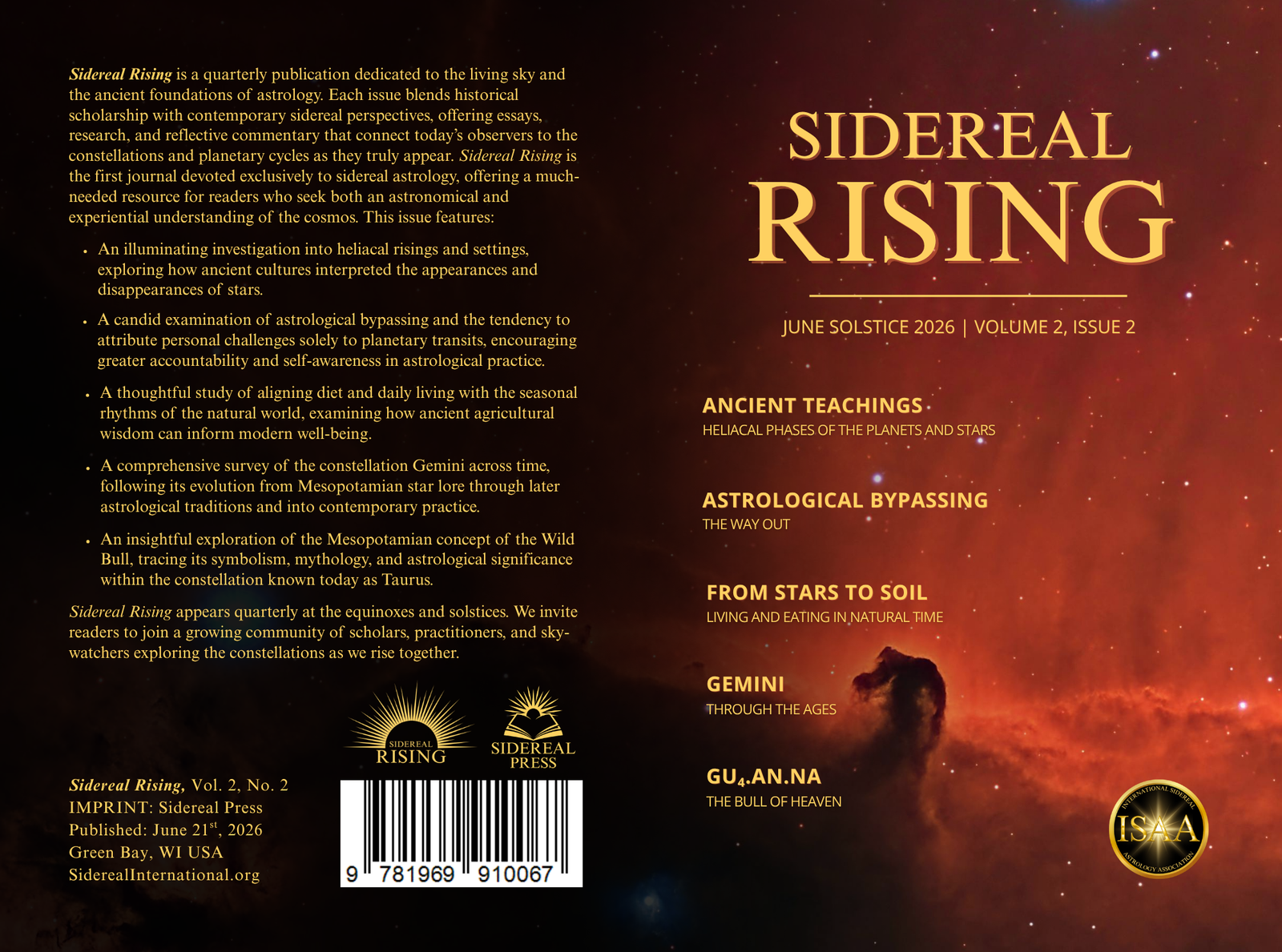 Sidereal Rising Vol.2, Issue 2 - June Solstice 2026