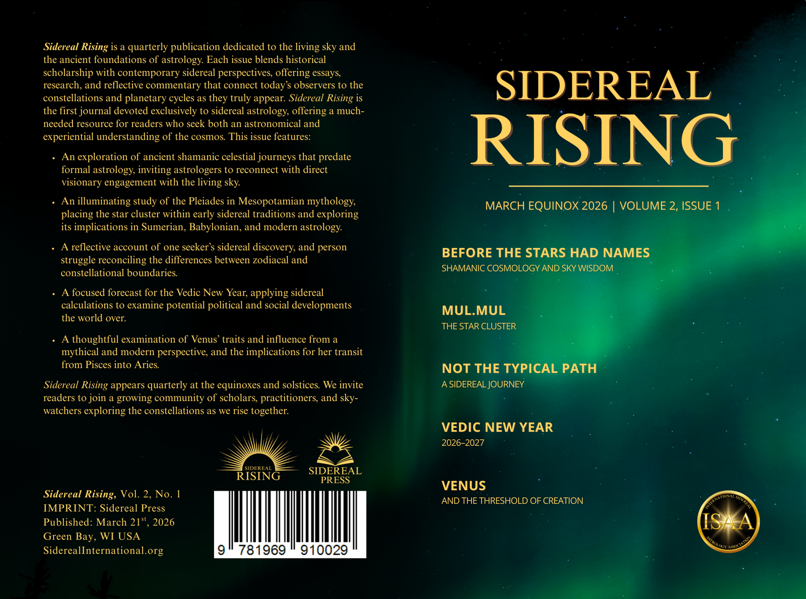 Sidereal Rising Vol.2, Issue 1 - March Equinox 2026